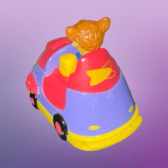 Vintage 2001 Sonic Kids Meal Spring Pull-Back Toy Bumper Car 2.5” A29 - Picture 5 of 7